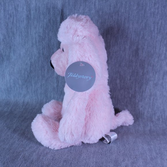Teddystory PUPPY DOG PINK PLUSH 12" Floppy Soft NEW Animal Toy - Picture 2 of 5